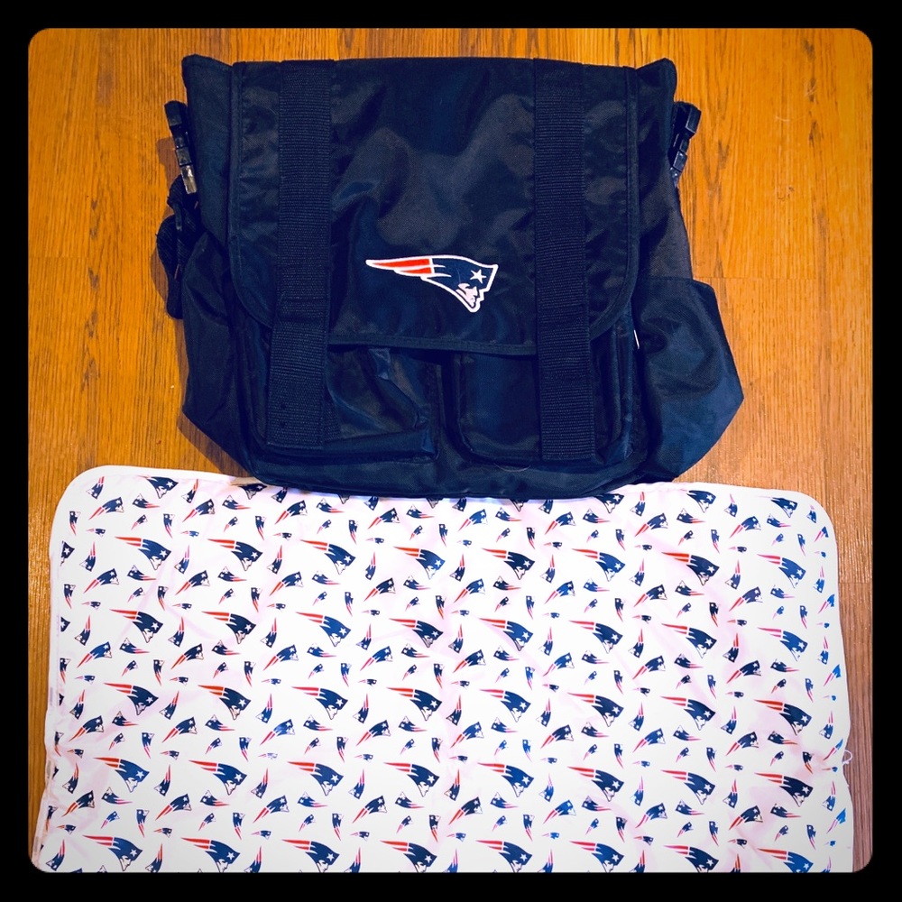 Like New! New England Patriots Diaper Bag